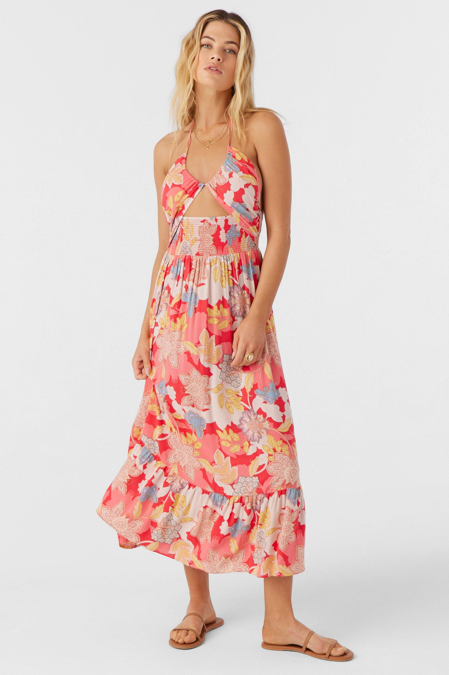 KYNLEE ANTALYA FLORAL MIDI DRESS