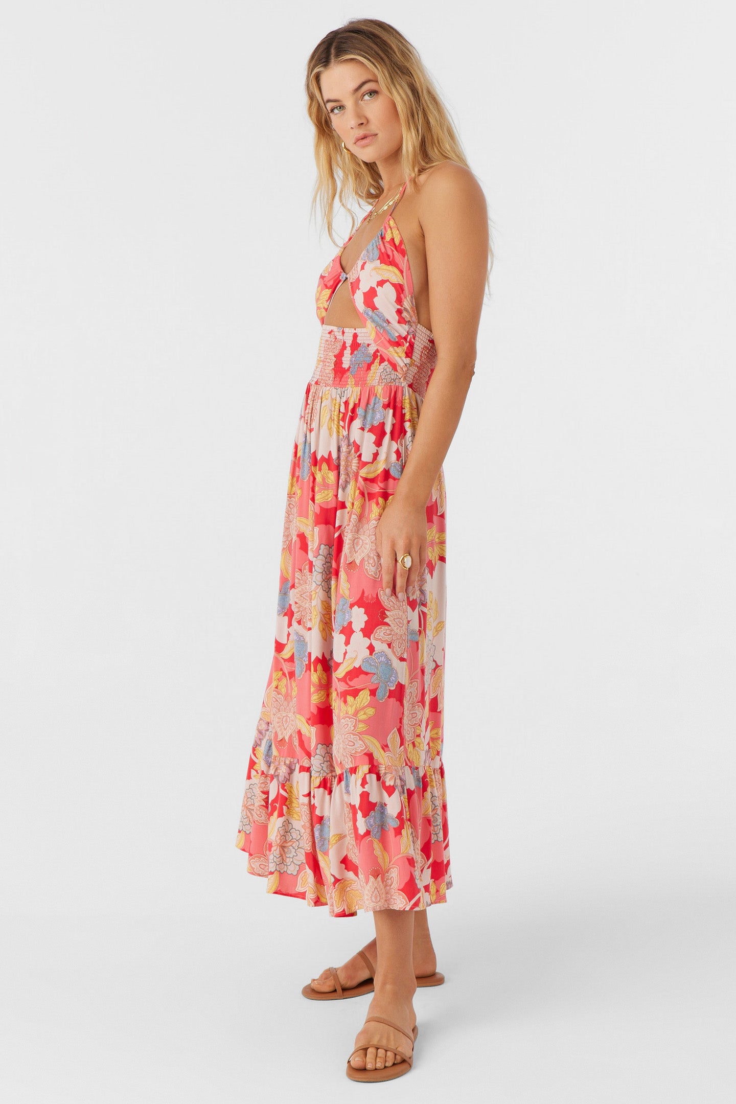 KYNLEE ANTALYA FLORAL MIDI DRESS