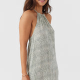 Lara Zebra Texture Halter Romper