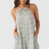 Lara Zebra Texture Halter Romper