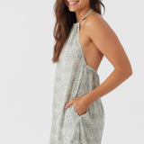 Lara Zebra Texture Halter Romper