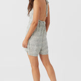 Lara Zebra Texture Halter Romper