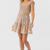 Adelle Janis Floral Smocked Dress