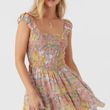 Adelle Janis Floral Smocked Dress