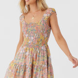 Adelle Janis Floral Smocked Dress