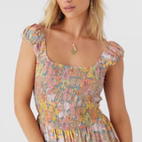 Adelle Janis Floral Smocked Dress