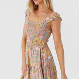 Adelle Janis Floral Smocked Dress