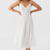 Shiba Embroidered Midi Dress