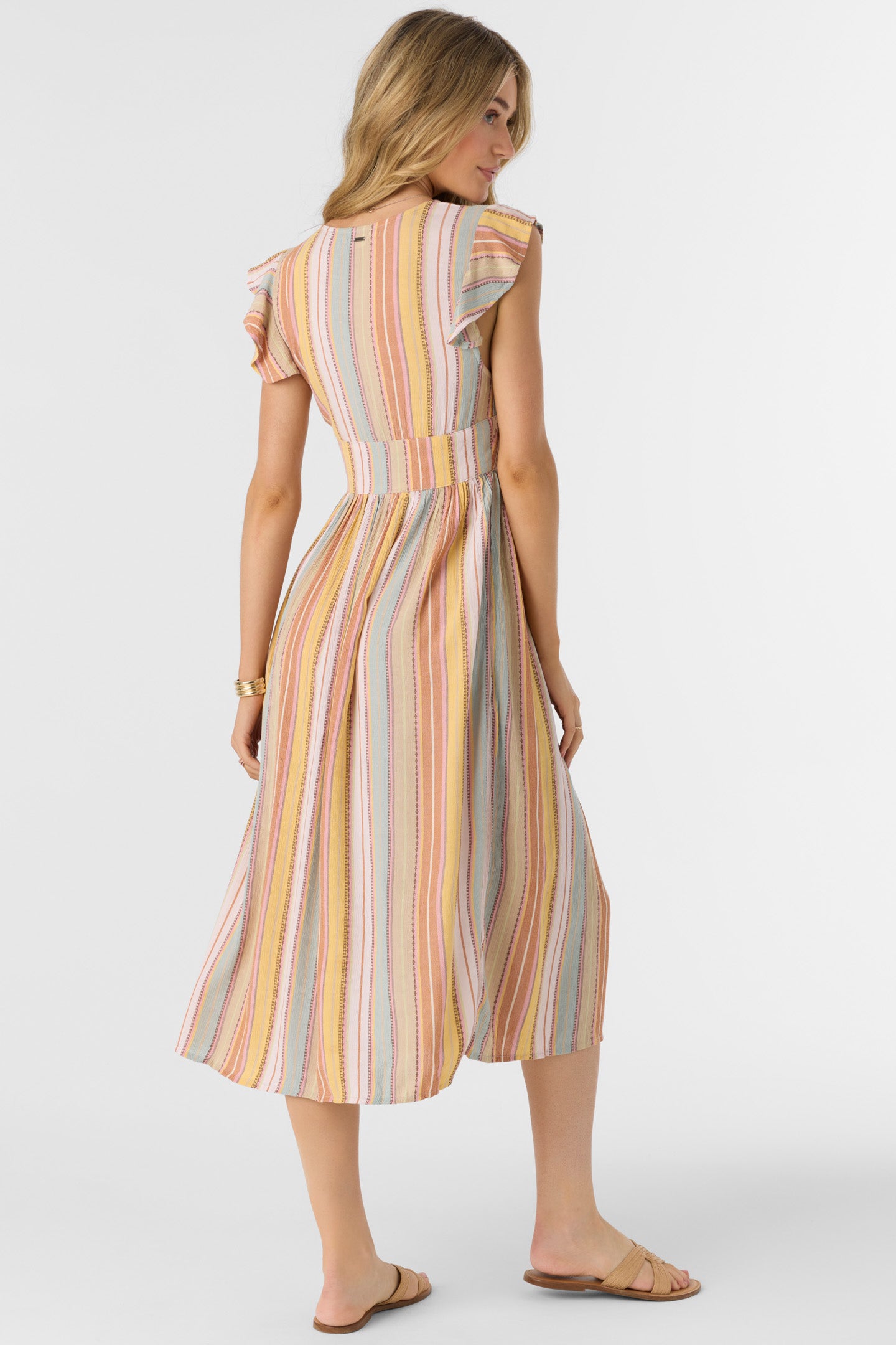 RAINEY STRIPE MIDI DRESS