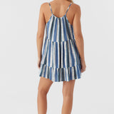 Cheri Fade Stripe Tiered Dress
