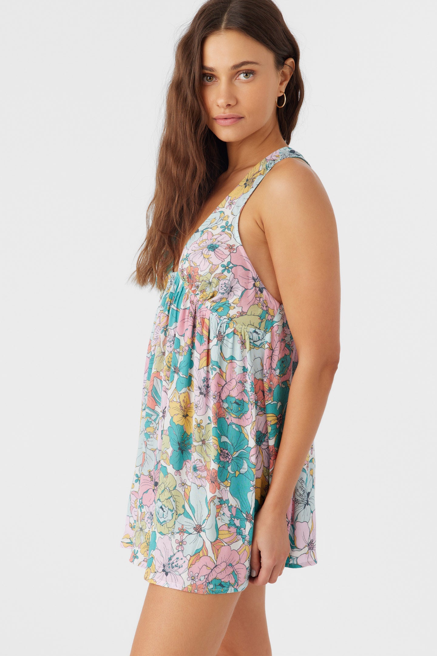 SARAH JANIS FLORAL COVER-UP TUNIC