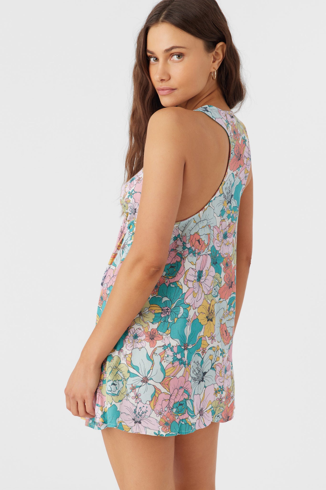 SARAH JANIS FLORAL COVER-UP TUNIC