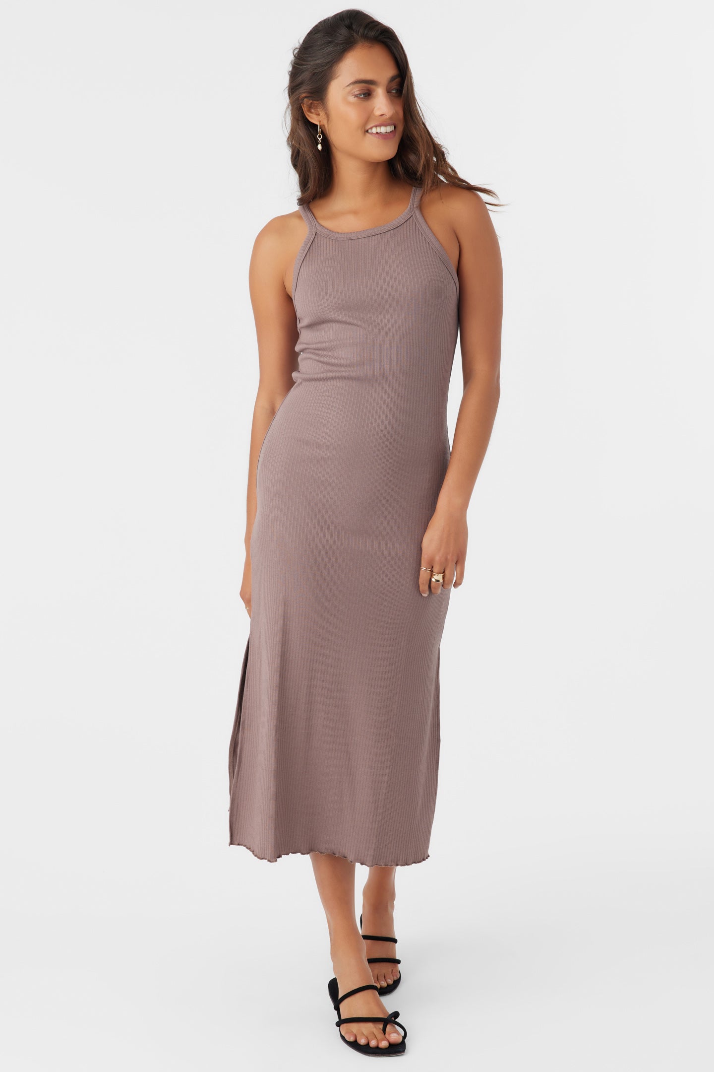 ERES RIB KNIT MIDI DRESS