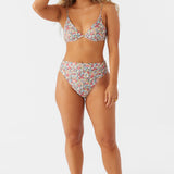 Eden Ditsy Long Beach High Waist Cheeky Bottoms