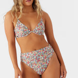 Eden Ditsy Long Beach High Waist Cheeky Bottoms