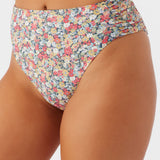 Eden Ditsy Long Beach High Waist Cheeky Bottoms