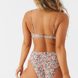 Eden Ditsy Long Beach High Waist Cheeky Bottoms