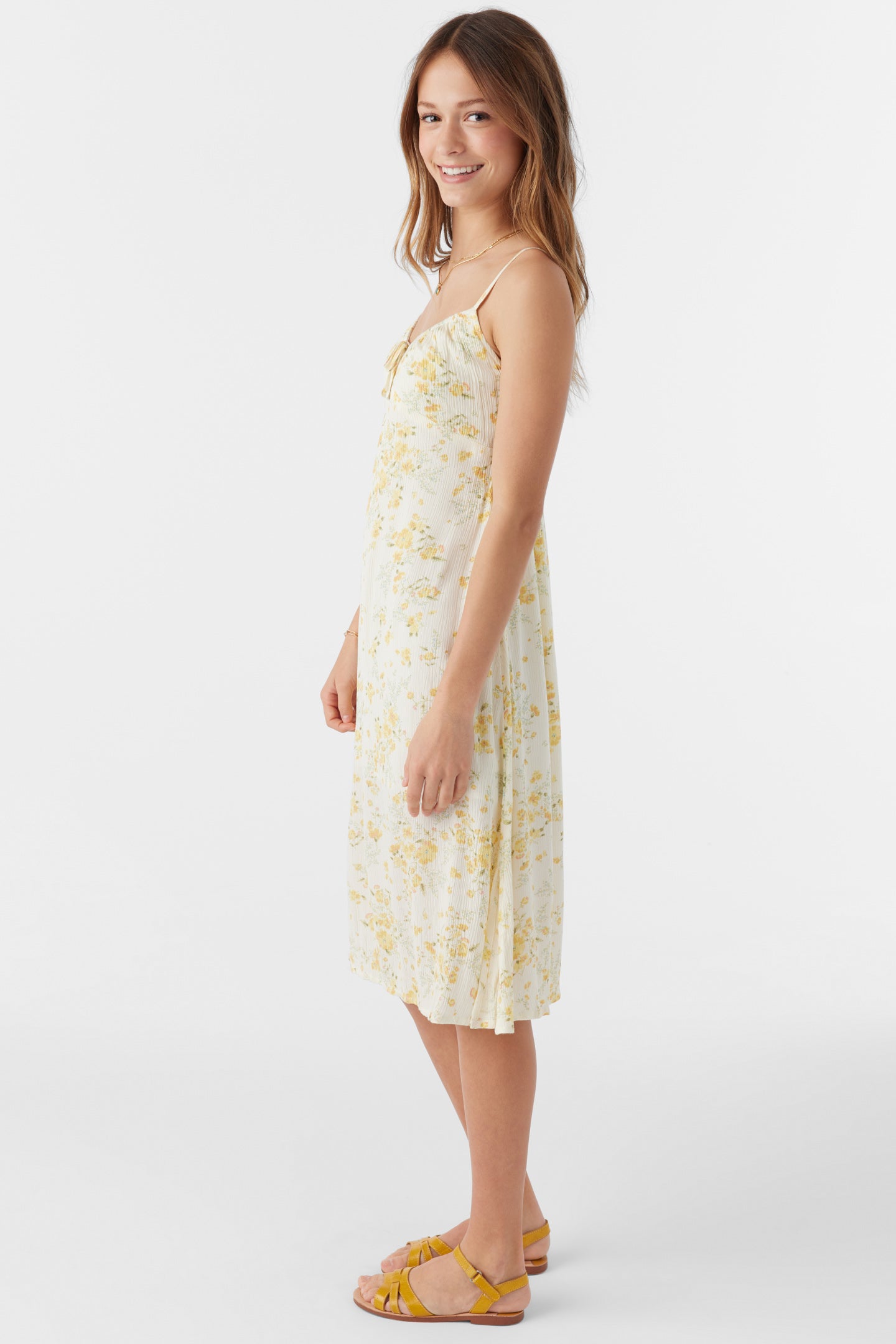 GIRL'S MARRU TATIANNA FLORAL MIDI DRESS