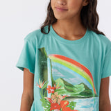 Girl's Rainbow Hawaii Tee