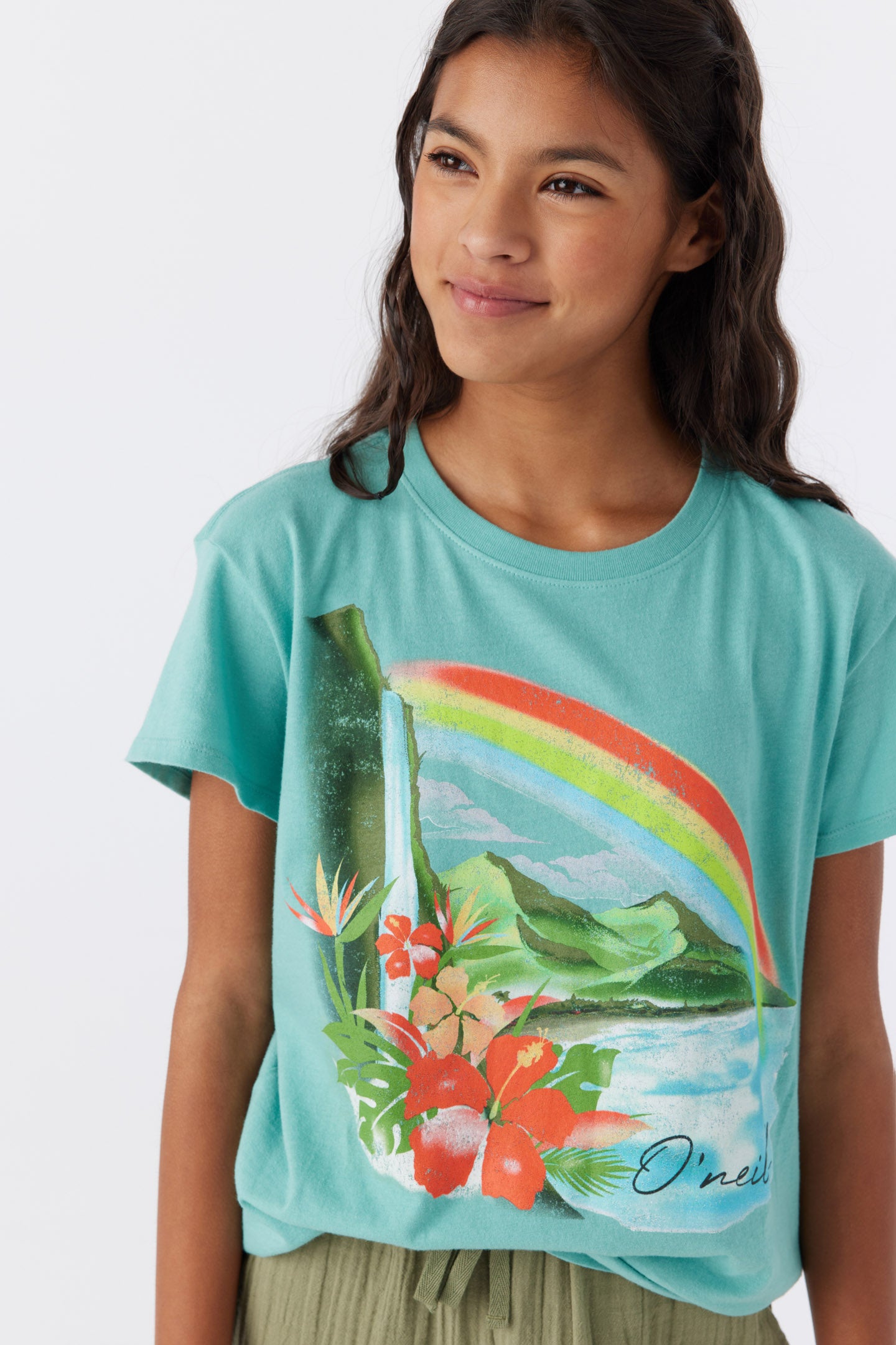 GIRL'S RAINBOW HAWAII TEE