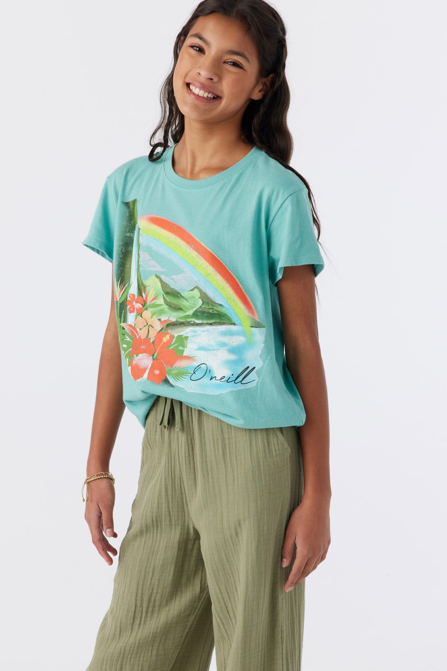 GIRL'S RAINBOW HAWAII TEE