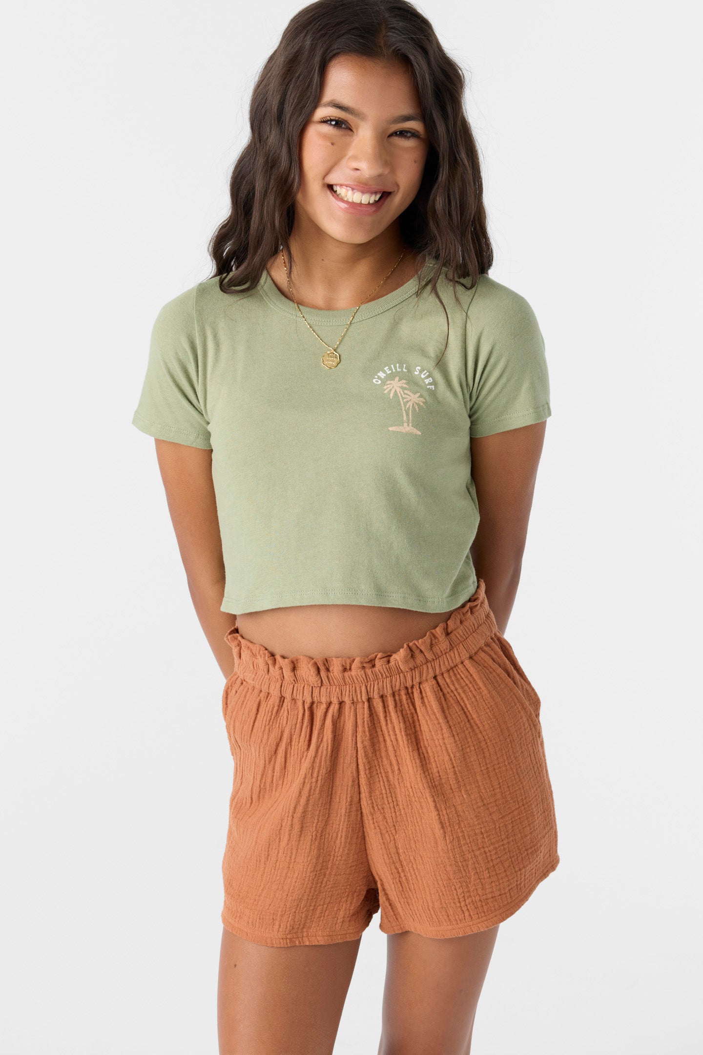 GIRL'S PALM EMBLEM TEE