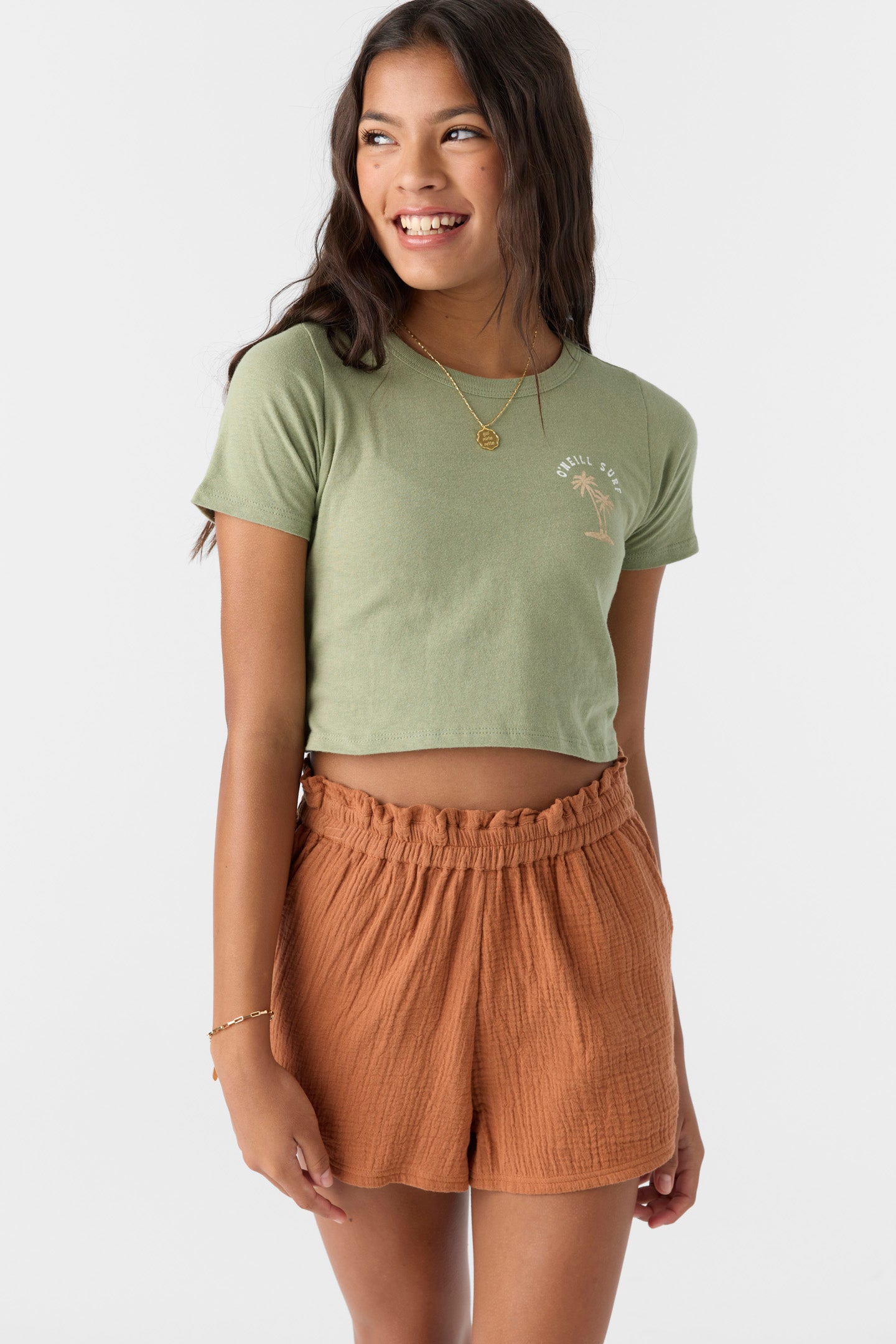 GIRL'S PALM EMBLEM TEE