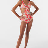 Girl's Antalya Floral Twist Front One-Piece