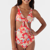 Girl's Antalya Floral Twist Front One-Piece