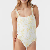 Girl's Tatianna Floral Ruffle Strap One Piece