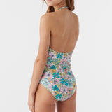 Girl's Janis Floral Cinched One-Piece