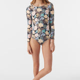 Girl's Macaw Tropical Twist Back Surf Suit