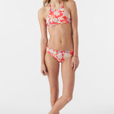 Girl's Antalya Floral Braided High Neck Swim Set