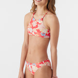 Girl's Antalya Floral Braided High Neck Swim Set