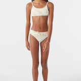 Girl's Tatianna Floral Tie Back Bralette Swim Set