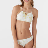 Girl's Tatianna Floral Keyhole Tank Swim Set