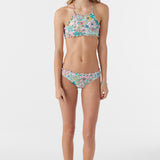 Girl's Janis Floral Ruffle Edge High Neck Set