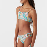 Girl's Janis Floral Square Neck Top Set