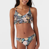 Girl's Macaw Tropical Peplum Tri Top Set