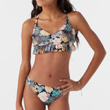 Girl's Macaw Tropical Peplum Tri Top Set