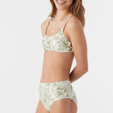 Girl's Halfmoon Tropical Strappy Side Bralette Set