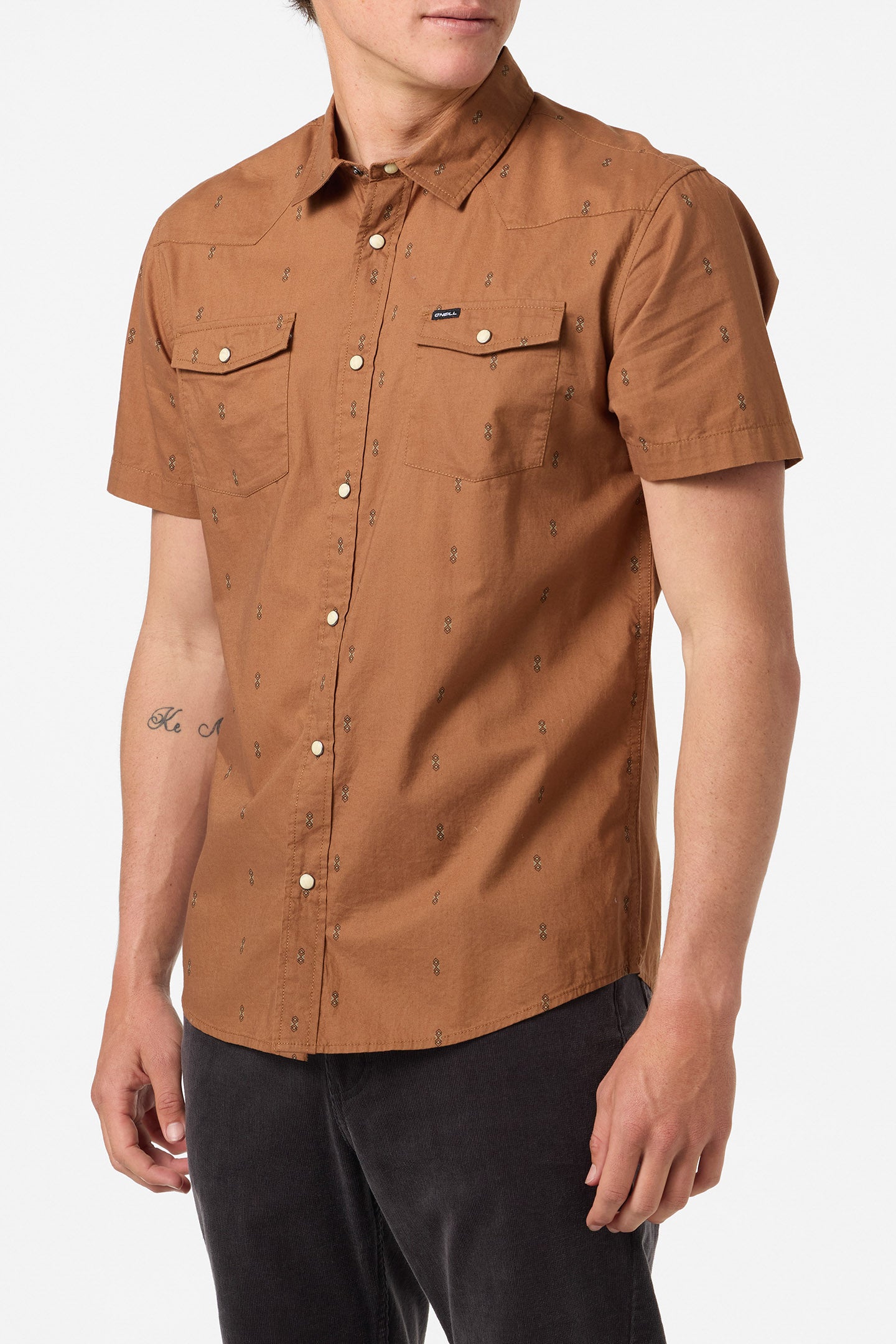 Bar Dog Snap Standard Standard Fit Shirt - Dachshund | O'Neill