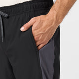 Perform Light Tech Panel Lined Elastic Waist 17" Hybrid Shorts