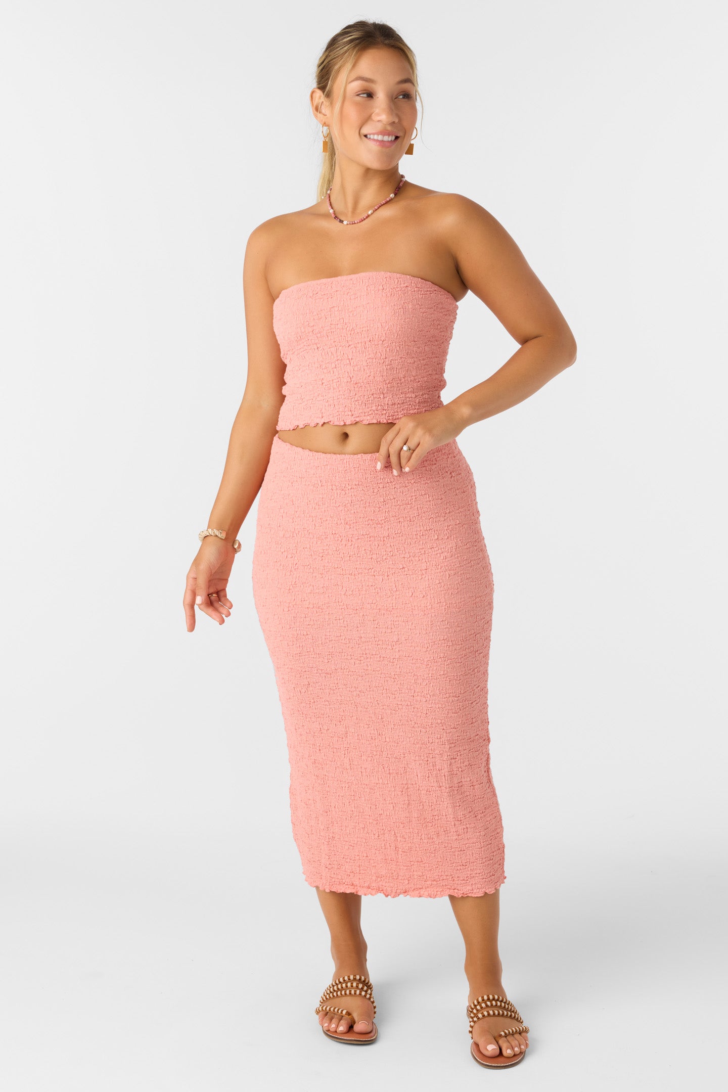 jordana midi dress O'Neill Jordana Skirt-Coral Haze