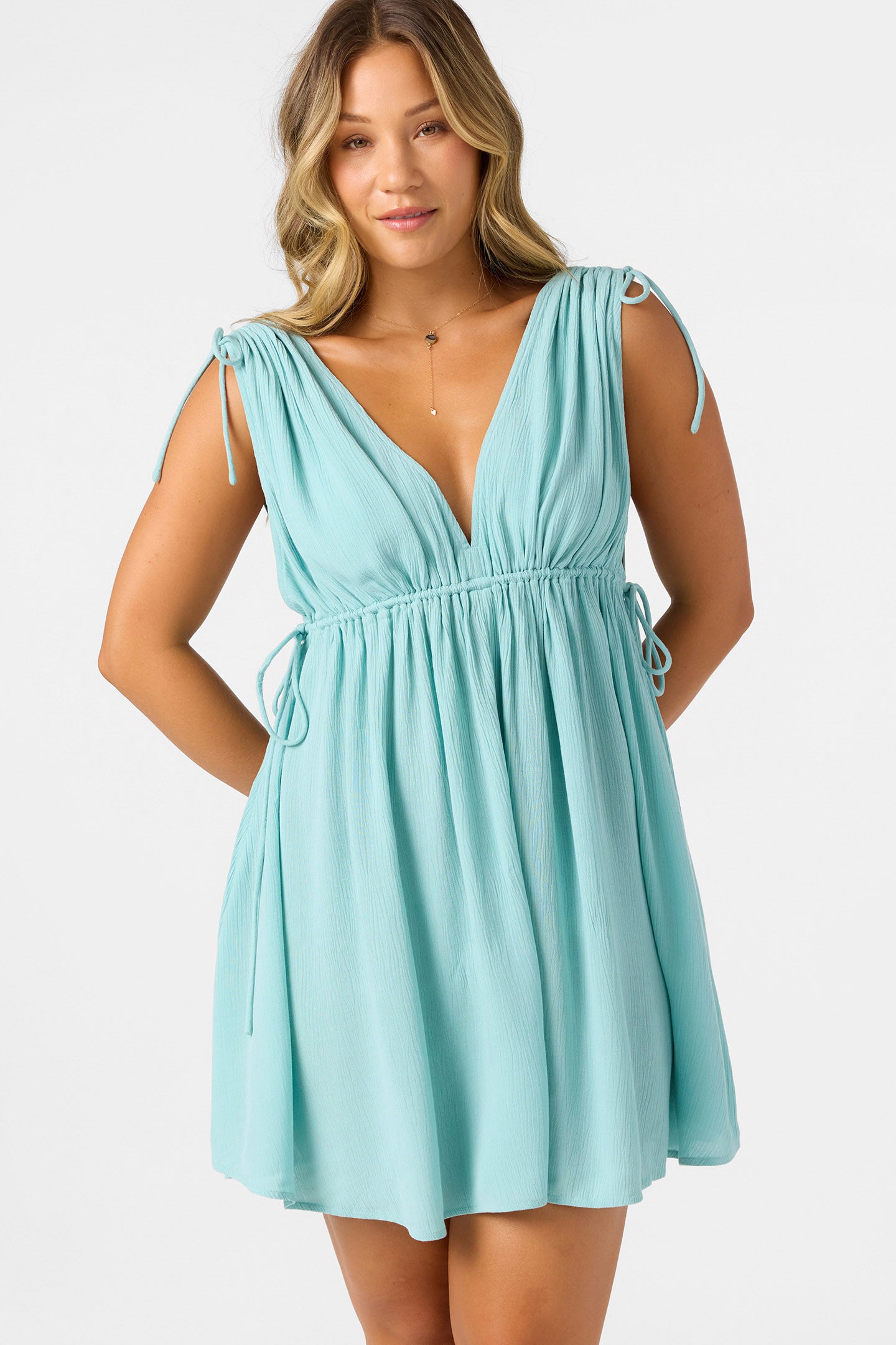 Madeleine Short Dress - Nile Blue | O'Neill