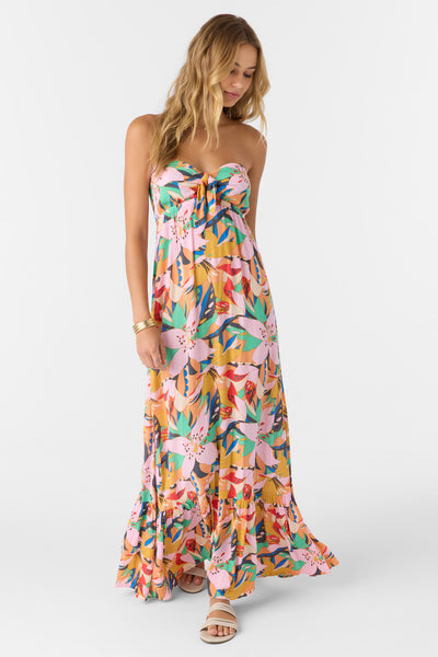 O'Neill Women's Isadora Printed Maxi Dress, Size XL, Viscose