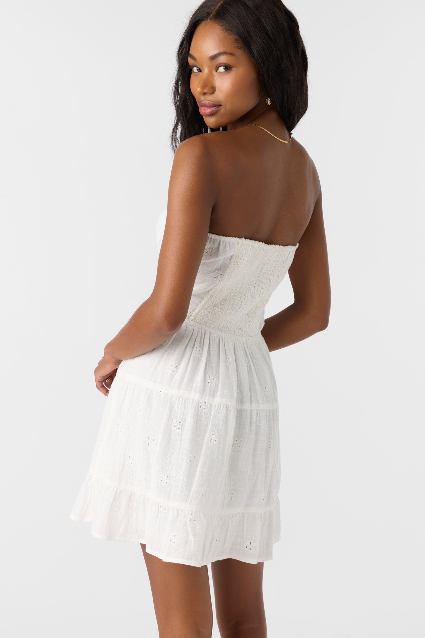 O'neill Women's Naya Mini Dress, White, XL, Cotton O'neill Women's Naya Mini Dress, White, XL, Cotton