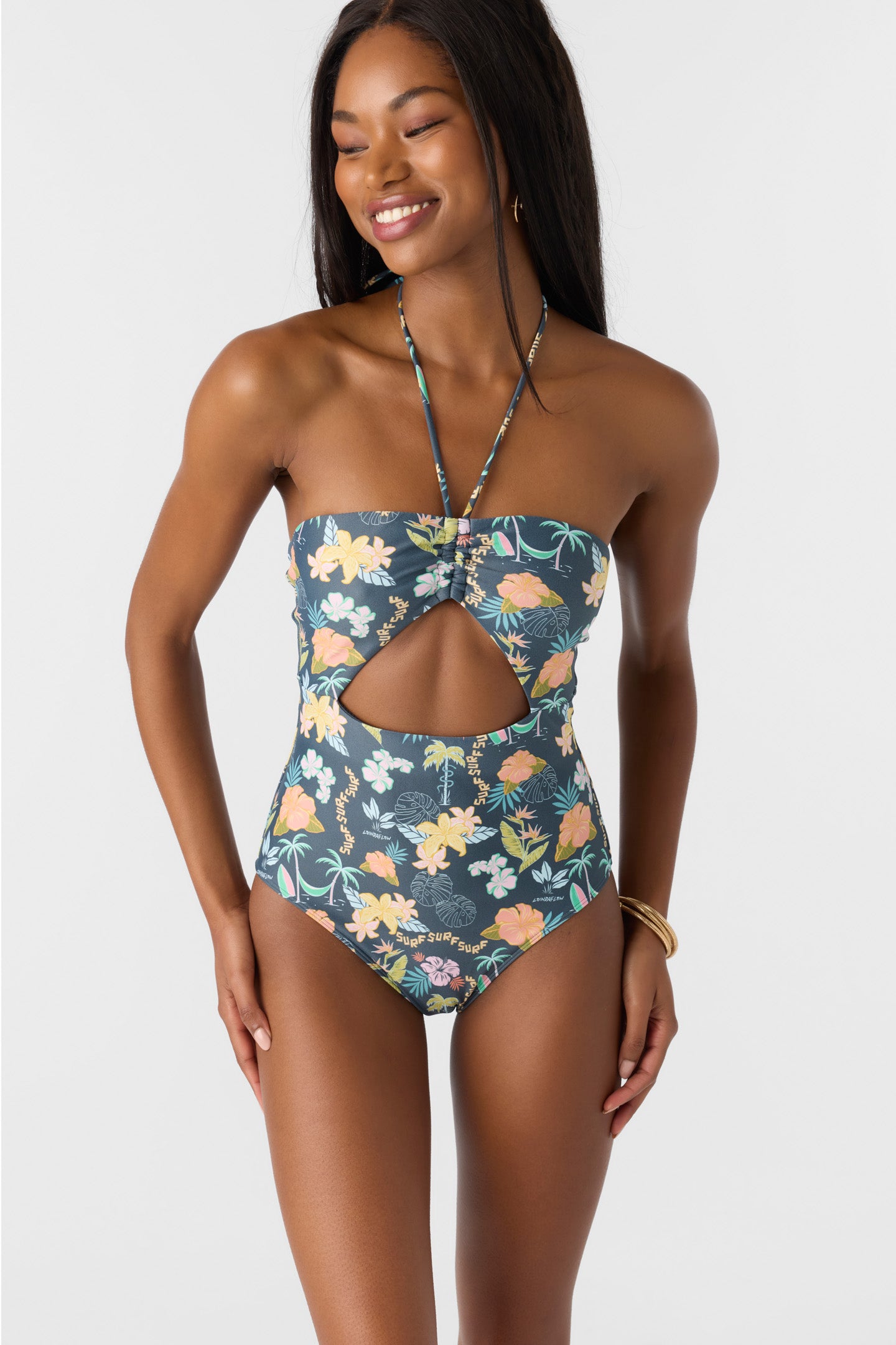 ワンピース Nala cocoon swim rompers Loindaflow Sayulita One-Piece - Slate | O'Neill