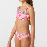 Girl's Cabana Floral Revo Tie Back Bralette Top Set