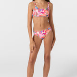 Girl's Cabana Floral Revo Tie Back Bralette Top Set